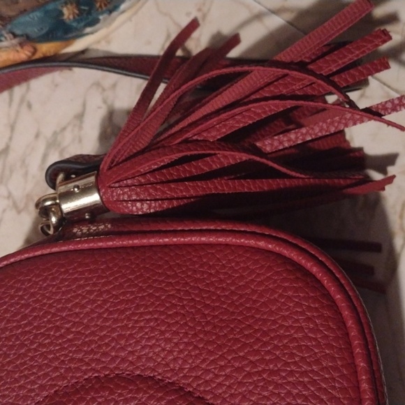 Gucci Red Leather Crossbody Bag - Picture 2 of 5